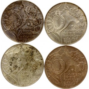 Germany Federal Republic 10 Mark 1972 Olympic Games Lot of 4 coins