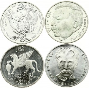 Germania Repubblica Federale 5 marchi 1975-1979 Lotto di 4 monete