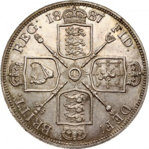 Gran Bretagna 2 Fiorini 1887 NGC MS 63