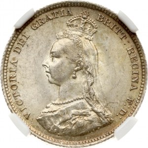 Scellino Gran Bretagna 1887 NGC MS 64