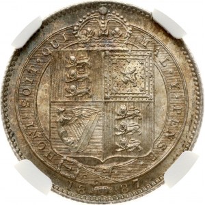 Scellino Gran Bretagna 1887 NGC MS 64