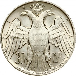 Grecia 30 dracme 1964 Matrimonio reale