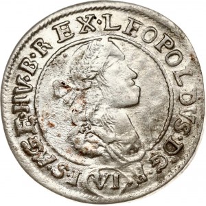 Ungheria 6 Kreuzer 1672/1 KB
