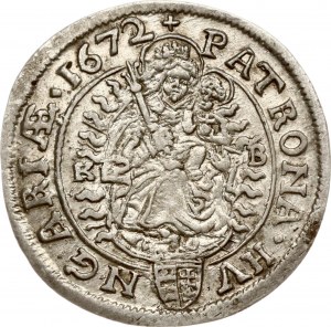 Hungary 6 Kreuzer 1672/1 KB