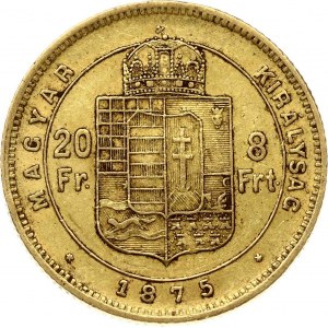 Hungary 20 Francs / 8 Forint 1875 KB