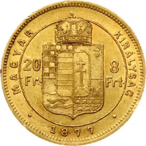 Ungheria 20 Franchi / 8 Fiorini 1877 KB