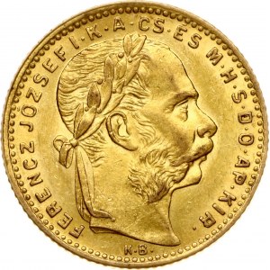 Ungheria 20 Franchi / 8 Fiorini 1885 KB
