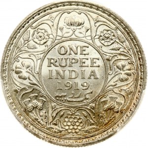 India British Rupee 1919 (B) PCGS MS 63