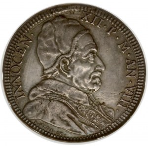 Italy Vatican City Papal States Piastra 1698 NGC AU DETAILS