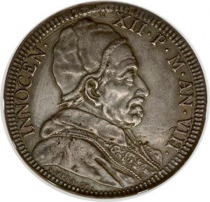 Italie Cité du Vatican États pontificaux Piastra 1698 NGC AU DÉTAILS