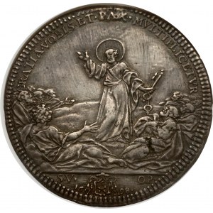 Italy Vatican City Papal States Piastra 1698 NGC AU DETAILS