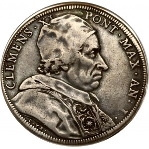 Italy Vatican City Papal States Piastra ND (1700) Holy Year NGC VF DETAILS