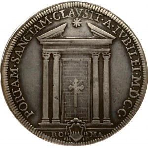 Italy Vatican City Papal States Piastra ND (1700) Holy Year NGC VF DETAILS