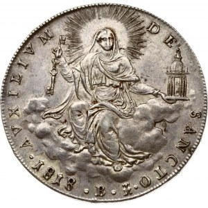 Italy Vatican City Papal States Scudo 1818 B Holy Mother Church