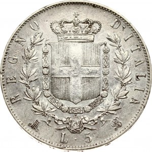 Italia 5 Lire 1872 M BN