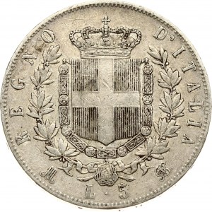 Italia 5 Lire 1874 M BN