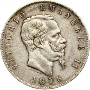 Italy 5 Lire 1876 R