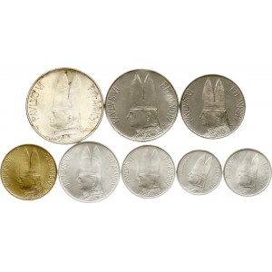 Italia Città del Vaticano 1 - 500 Lire 1966 Set di 8 monete