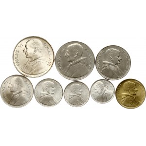 Italia Città del Vaticano 1 - 500 Lire 1968 Set di 8 monete
