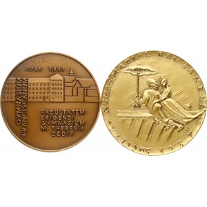Italy Medals 1981 Anniversary of the Franciscan School & Societas Numismatica Bavzenensis 1987 Lot of 2 pcs