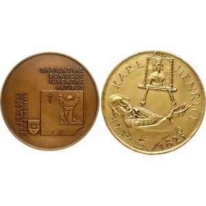Italy Medals 1981 Anniversary of the Franciscan School & Societas Numismatica Bavzenensis 1987 Lot of 2 pcs