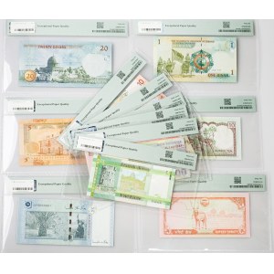 Jersey 1 Pound ND (2010) con banconote di diversi paesi Lotto di 12 pezzi