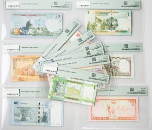 Jersey 1 Pound ND (2010) avec des billets de différents pays Lot de 12 pièces