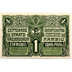 Lettonie 1 Rublis 1919