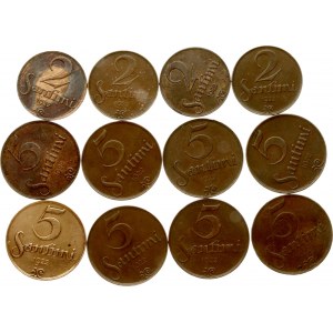 Latvia 1 Santims - 2 Lati 1922-1932 Lot of 23 coins