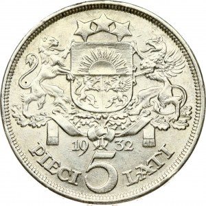 Latvia 5 Lati 1932