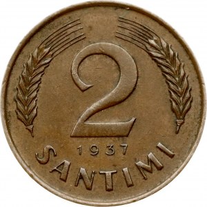 Latvia 2 Santimi 1937