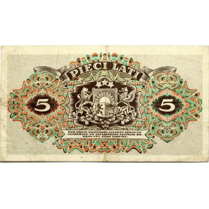 Latvia 5 Lati 1940