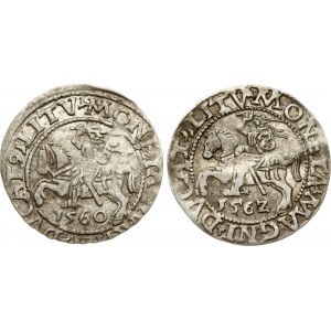 Lithuania Polgrosz 1560 & 1562 Vilnius Lot of 2 pcs