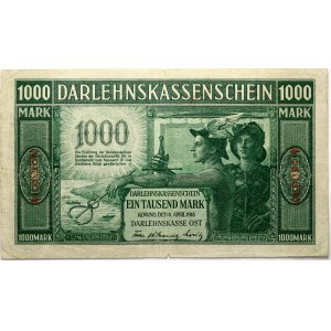 Niemieckie terytoria okupowane 1000 marek 1918 Darlehnskasse Ost