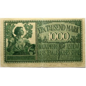 Niemieckie terytoria okupowane 1000 marek 1918 Darlehnskasse Ost