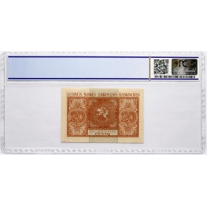 Lithuania 20 Centu 1922 PCGS 55 About Unc