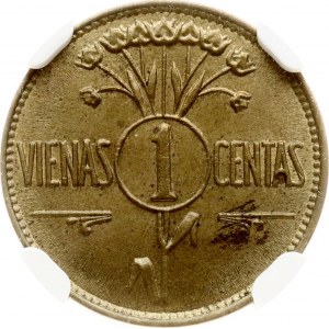 Litauen 1 Centas 1925 NGC MS 64