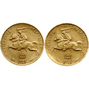 Lithuania 1 Centas 1925 Lot of 2 coins