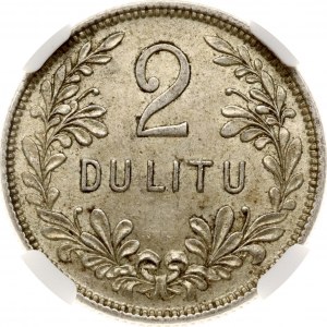 Lithuania 2 Litu 1925 NGC AU 58