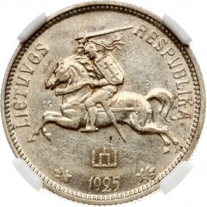 Lithuania 2 Litu 1925 NGC AU 55