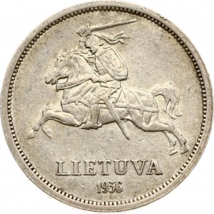 Lithuania 5 Litai 1936 Basanavicius