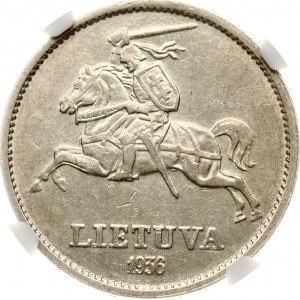 Lithuania 10 Litu 1936 Vytautas NGC AU 58