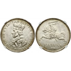 Litwa 10 Litu 1936 Vytautas NGC MS 62
