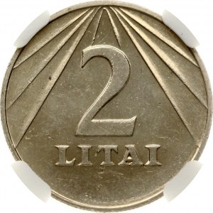 Lituanie 2 Litai 1991 NGC MS 64
