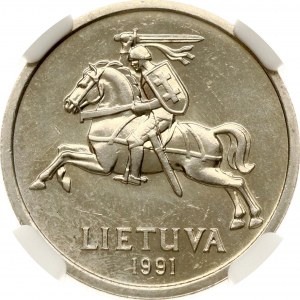 Lituanie 2 Litai 1991 NGC MS 64