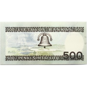 Litva 500 Litu 1991 Vincas Kudirka