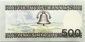 Lituanie 500 Litu 1991 Vincas Kudirka