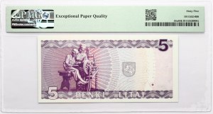 Lituanie 5 Litai 1993 Jablonskis PMG 65 Gem Uncirculated EPQ