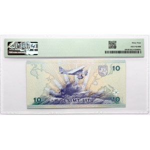 Lithuania 10 Litu 1997 Darius and Girenas PMG 64 Choice Uncirculated
