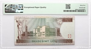 Lituanie 20 Litu 1997 Maironis PMG 65 Gem Uncirculated EPQ